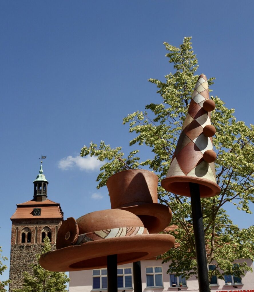 Blick auf den Marktturm in Luckenwalde